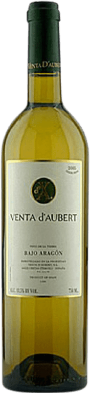 Envío gratis | Vino Blanco Venta d'Aubert I.G.P. Vino de la Tierra Bajo Aragón Aragón España Garnacha, Chardonnay 75 cl