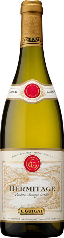 Envio grátis | Vinho Branco Domaine E. Guigal A.O.C. Crozes-Hermitage Rhône França Roussanne, Marsanne 75 cl