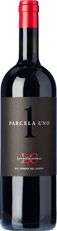 56,95 € Бесплатная доставка | Красное вино López Cristóbal Parcela Uno D.O. Ribera del Duero