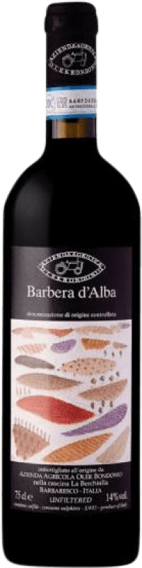 Бесплатная доставка | Красное вино Olek Bondonio D.O.C. Barbera d'Alba Пьемонте Италия Barbera 75 cl