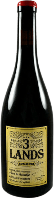 Free Shipping | Red wine Jean-Claude Lapalu 3 Lands Burgundy France Syrah, Gamay, Mondeuse Organic 75 cl