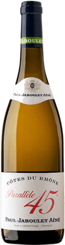 13,95 € | Vino blanco Paul Jaboulet Aîné Parallèle 45 Blanc A.O.C. Côtes du Rhône Rhône Francia Garnacha Blanca, Viognier, Marsanne, Bourboulenc 75 cl