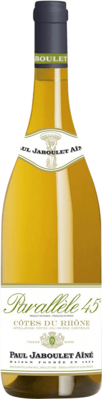 13,95 € | White wine Paul Jaboulet Aîné Parallèle 45 Blanc A.O.C. Côtes du Rhône Rhône France Grenache White, Viognier, Marsanne, Bourboulenc Bottle 75 cl