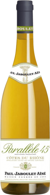 12,95 € | Vino bianco Paul Jaboulet Aîné Parallèle 45 Blanc A.O.C. Côtes du Rhône Rhône Francia Grenache Bianca, Viognier, Marsanne, Bourboulenc 75 cl