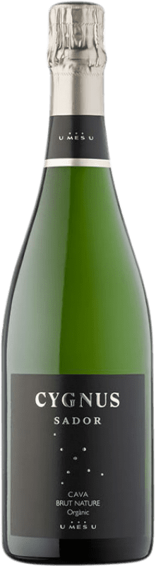 Envio grátis | Espumante branco U Més U Cygnus Sador Brut Nature Reserva D.O. Cava Espanha Macabeo, Xarel·lo, Parellada 75 cl