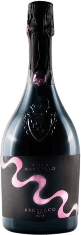 Envio grátis | Espumante rosé Villa Marcello Rosé Millesimato Brut D.O.C. Prosecco Vêneto Itália Glera 75 cl