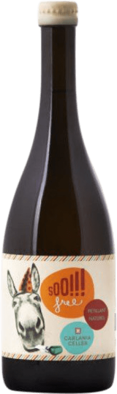 Free Shipping | White sparkling Carlania Soofree Catalonia Spain Trepat, Parellada Organic 75 cl