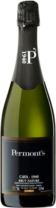 9,95 € | Белое игристое Conde de Valicourt Permont's 1940 Природа Брута D.O. Cava Каталония Испания Macabeo, Xarel·lo, Parellada 75 cl