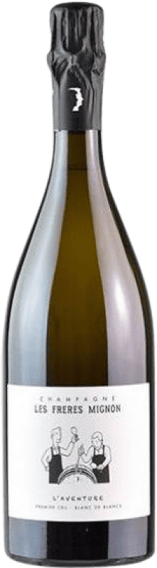 Envio grátis | Espumante branco Les Frères Mignon L'Aventure Blanc de Blancs Premier Cru Extra Brut A.O.C. Champagne Champagne França Chardonnay 75 cl