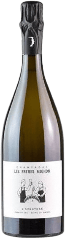 Envío gratis | Espumoso blanco Les Frères Mignon L'Aventure Blanc de Blancs Premier Cru Extra Brut A.O.C. Champagne Champagne Francia Chardonnay Ecológico 75 cl