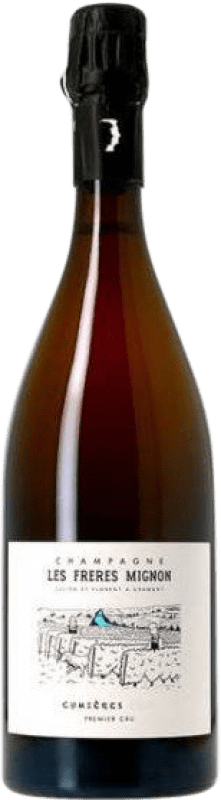 Free Shipping | White sparkling Les Frères Mignon Cumières Premier Cru Extra Brut A.O.C. Champagne Champagne France Chardonnay Organic 75 cl