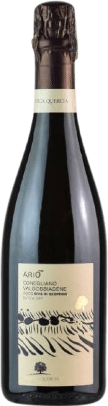 Free Shipping | White sparkling L'Antica Quercia Superiore Ariò Extra Dry D.O.C.G. Prosecco di Conegliano-Valdobbiadene Veneto Italy Glera Organic 75 cl