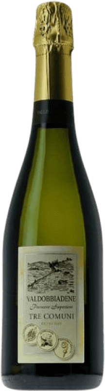 Бесплатная доставка | Белое игристое вино Vallis Marenis Tre Comuni Экстра сухой D.O.C.G. Prosecco di Conegliano-Valdobbiadene Венето Испания Glera, Verdiso, Perera 75 cl