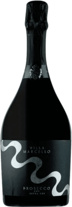 Free Shipping | White sparkling Villa Marcello Millesimato Extra Dry D.O.C. Prosecco Veneto Italy Pinot White, Glera 75 cl