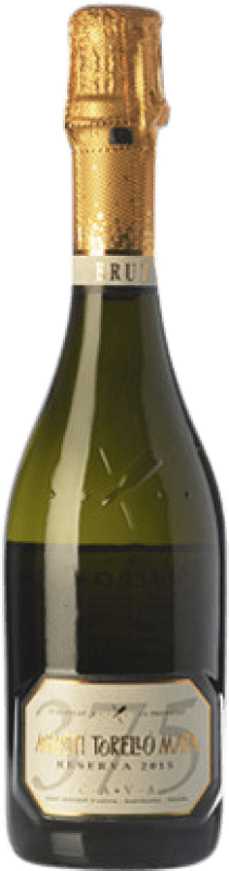 8,95 € Envio grátis | Espumante branco Agustí Torelló 375 Brut Reserva D.O. Cava Meia Garrafa 37 cl