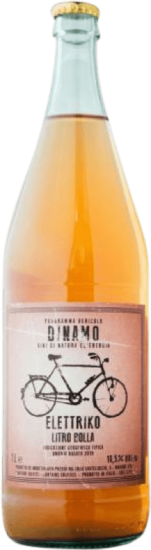 Free Shipping | White sparkling Agricolo Dinamo Elettriko Umbria Italy Sangiovese, Gamay Organic 1 L