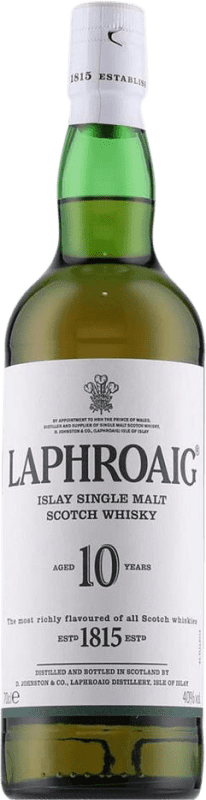 Free Shipping | Whisky Single Malt Laphroaig Scotland United Kingdom 10 Years 70 cl