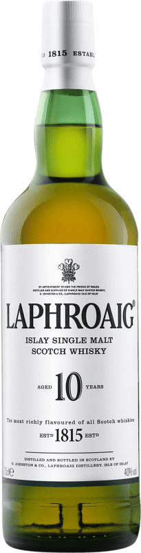 Free Shipping | Whisky Single Malt Laphroaig Scotland United Kingdom 10 Years 70 cl