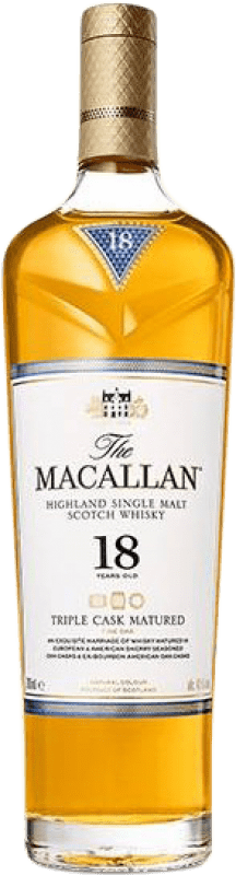 免费送货 | 威士忌单一麦芽威士忌 Macallan Triple Cask 苏格兰 英国 18 岁 70 cl