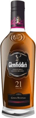 Whisky Single Malt Glenfiddich Caribbean Rum Cask Finish — Afinado em Barrica 21 Anos 70 cl