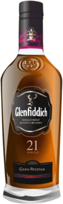 212,95 € | 威士忌单一麦芽威士忌 Glenfiddich Caribbean Rum Finish 英国 21 岁 70 cl