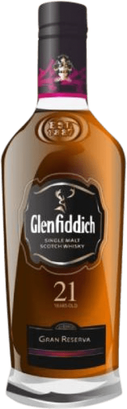 Kostenloser Versand | Single Malt Whisky Glenfiddich Caribbean Rum Cask Finish — Fassreifung Großbritannien 21 Jahre 70 cl