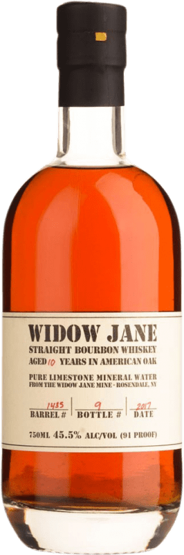 Бесплатная доставка | Виски Бурбон Widow Jane Straight Соединенные Штаты 10 Лет 70 cl