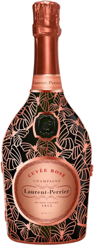 Free Shipping | Rosé sparkling Laurent Perrier Cuvée Rose Metal Jacket Mariposa A.O.C. Champagne Champagne France Pinot Black 75 cl