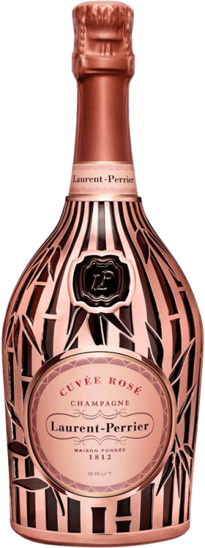 Free Shipping | Rosé sparkling Laurent Perrier Cuvée Rose Metal Jacket Bambú A.O.C. Champagne Champagne France Pinot Black 75 cl