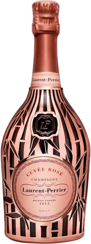 157,95 € Бесплатная доставка | Розовое игристое вино Laurent Perrier Cuvée Rose Metal Jacket Bambú A.O.C. Champagne