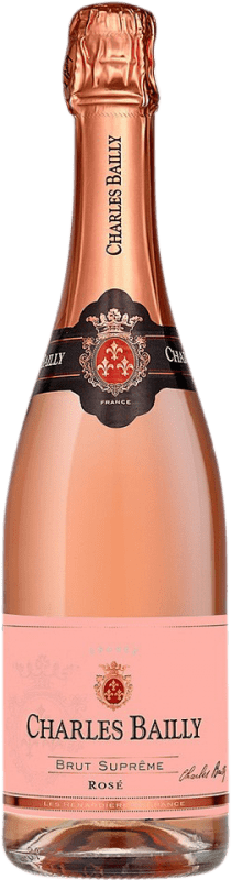 Envio grátis | Espumante rosé Charles Bailly Rosé A.O.C. Nuits-Saint-Georges Borgonha França Merlot, Gamay 75 cl