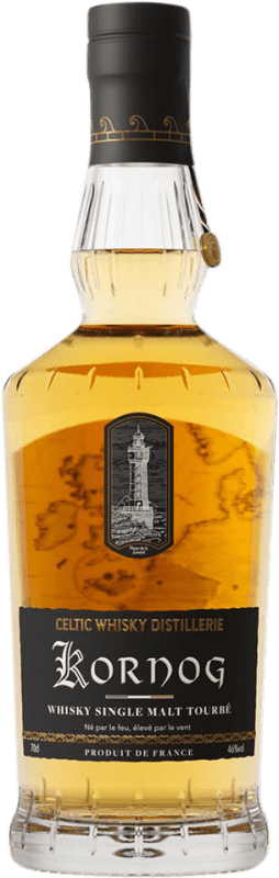 Бесплатная доставка | Виски из одного солода Celtic Kornog Франция 70 cl