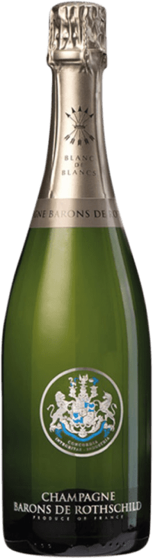 194,95 € Бесплатная доставка | Белое игристое Barons de Rothschild Blanc de Blancs A.O.C. Champagne бутылка Магнум 1,5 L