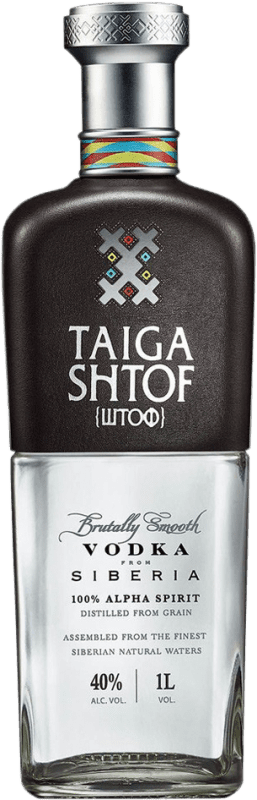 Envio grátis | Vodca Taiga Shtof Federação Russa 1 L