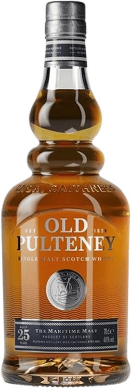 Бесплатная доставка | Односолодовый виски Old Pulteney Шотландия Объединенное Королевство 25 Лет 70 cl