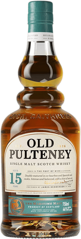 88,95 € | Whisky Single Malt Old Pulteney Ecosse Royaume-Uni 15 Ans 70 cl
