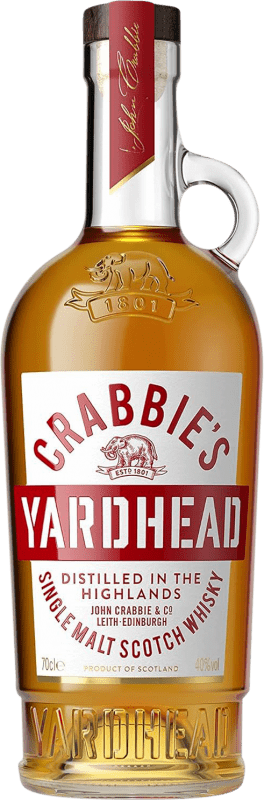 Free Shipping | Whisky Single Malt Crabbie Yardhead Scotland United Kingdom 70 cl
