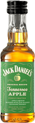 4,95 € Spedizione Gratuita | Whisky Bourbon Jack Daniel's Apple Bottiglia Miniatura 5 cl