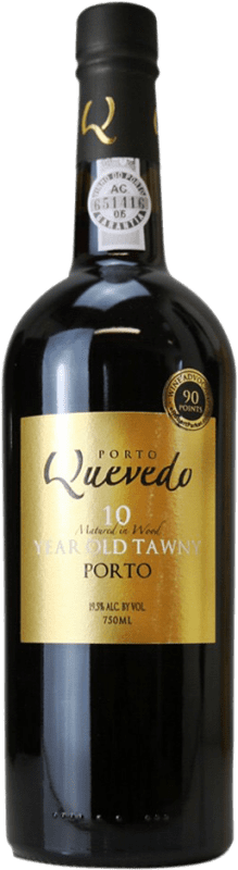 Бесплатная доставка | Креплёное вино Quevedo Tawny Тони Old Старый I.G. Porto порто Португалия Touriga Franca, Touriga Nacional, Tinta Barroca 10 Лет 75 cl