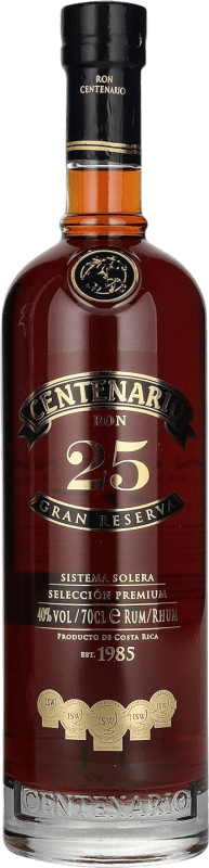 Envoi gratuit | Rhum Centenario Grande Réserve Costa Rica 25 Ans 70 cl