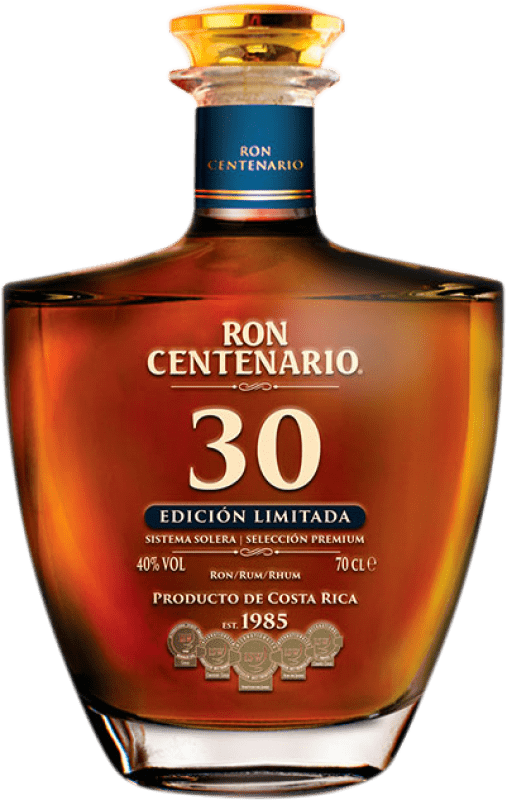 159,95 € | 朗姆酒 Centenario Edicion Limitada 哥斯达黎加 30 岁 70 cl