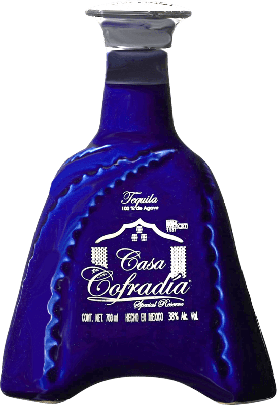 Бесплатная доставка | Текила La Cofradía Cerámica Añejo Мексика 70 cl