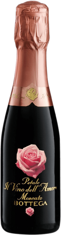 4,95 € 送料無料 | 白スパークリングワイン Bottega Il Vino dell'Amore Petalo I.G.T. Veneto 小型ボトル 20 cl