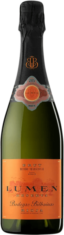 19,95 € Envoi gratuit | Vin Mousseux Blanc Bodegas Bilbaínas Lumen Brut Réserve D.O.Ca. Rioja
