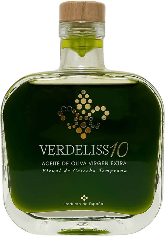 Envío gratis | Aceite de Oliva Verdeliss 10 Gold — Edición Oro, AOVE Virgen Extra España Picual Botella Medium 50 cl