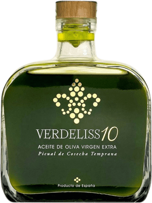 Free Shipping | Olive Oil Verdeliss 10 Black Edition, Luxury, EVOO Extra Virgin Spain Picual Medium Bottle 50 cl