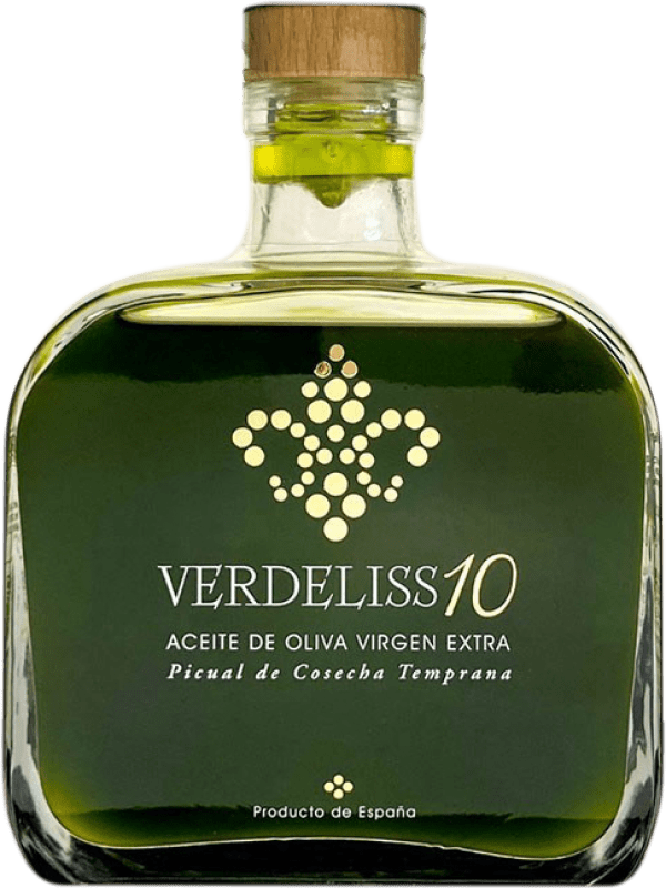 Envío gratis | Aceite de Oliva Verdeliss 10 Black — Edición Negra, Luxury — Lujo, AOVE Virgen Extra España Picual Botella Medium 50 cl