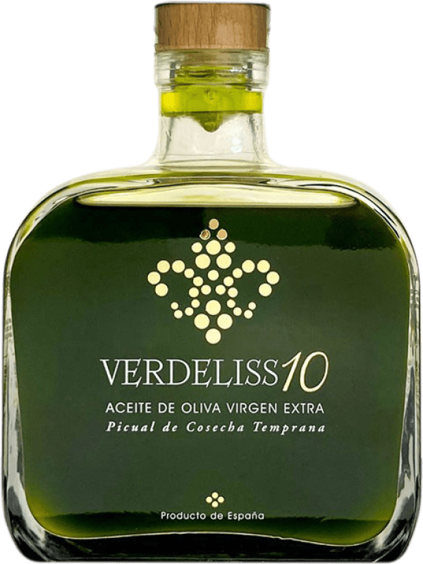 Free Shipping | Olive Oil Verdeliss 10 Luxury Black Spain Picual Medium Bottle 50 cl