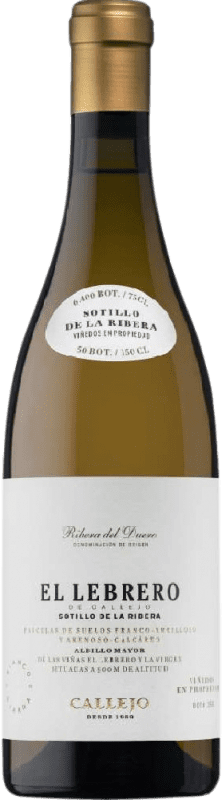 64,95 € Envío gratis | Vino blanco Félix Callejo El Lebrero D.O. Ribera del Duero Botella Magnum 1,5 L