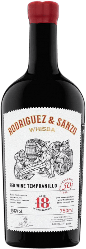 Бесплатная доставка | Красное вино Rodríguez & Sanzo Whisba Barrica Whisky I.G.P. Vino de la Tierra de Castilla y León Кастилия-Леон Испания Tinta de Toro 75 cl